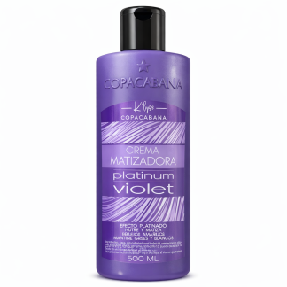 Crema Matizadora Platinum Violet Copacabana Neutralización Profesional