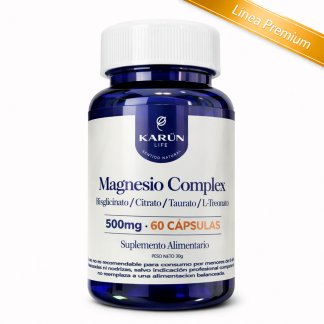 Magnesio Complex 500 mg Fórmula Avanzada de 4 Magnesios + B6