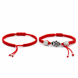 Pulsera Roja de Protección Ojo Turco Mano de Fátima