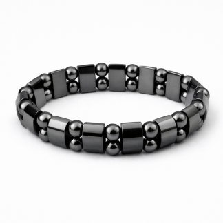 Pulsera de Hematita – Protección, Enraizamiento y Fuerza Interior